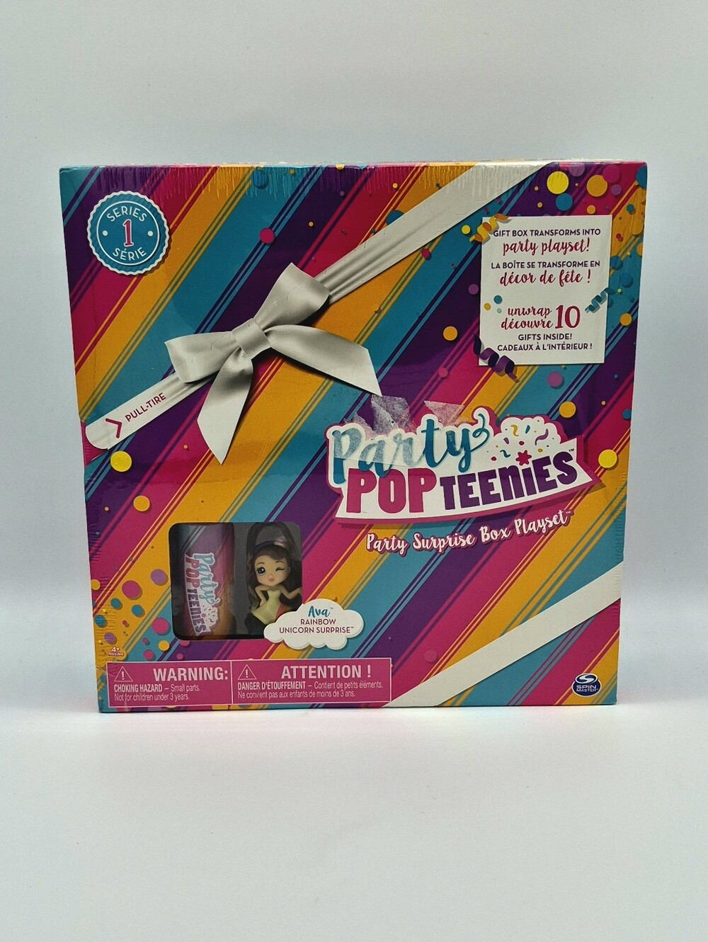 Party Popteenies Ava Rainbow Unicorn Party Surprise Box Playset New Sealed